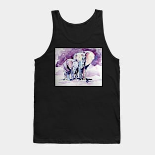 Elephant with baby Tank Top